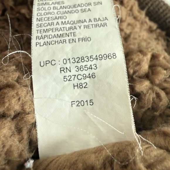 G.H. Bass & Co Mens Full Zip Hooded Fleece Jacket Outdoors Brown Barn Utility - Picture 7 of 15